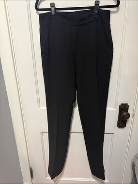 Women’s Tailored Black Dress Pants with beautiful side detail